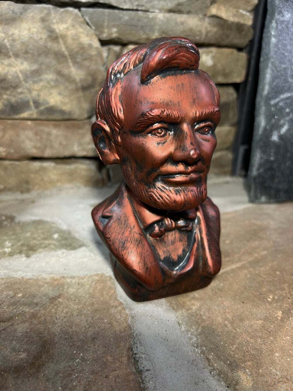 Lincoln Head Plastic Copper colored Penny Coin Bank